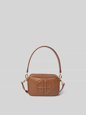 Anine Bing Handtasche mit Label-Detail in Cognac, Gr&ouml;&szlig;e 1