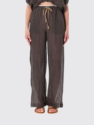 120% Lino Pantaloni Donna colore Marrone