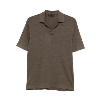 FILIPPO DE LAURENTIIS Polo Shirts, male, Brown, Size: 3XL Polo Skipper MC