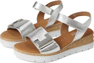 Gabor Gabor 62.700 Womens Sandals Silber : UK 8 (US Womens 10.5) B - Medium, Leather