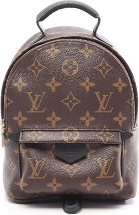 Louis Vuitton Black Brown Monogram Monogram Leather Backpack (Pre-Owned)