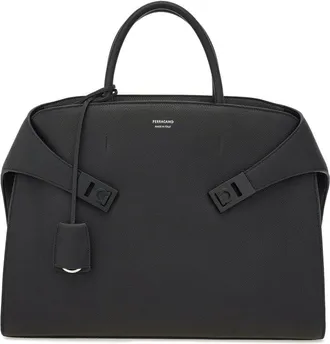 Ferragamo Luggages Nero-Uomo