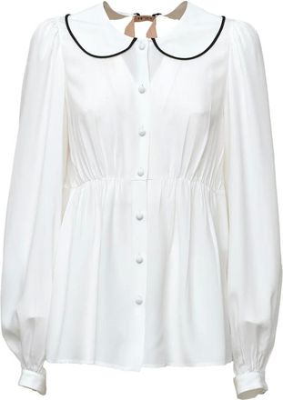 N&deg;21 Blusa con cuello de camisa - Blouses & Shirts - Mujer - Blanco - S