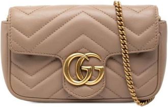 Gucci Borsa a tracolla in pelle trapuntata Pre-owned - - Pre-owned - Donna - Marrone - ONE SIZE