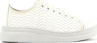 Camper Strobel White Perforated Leather Sneakers