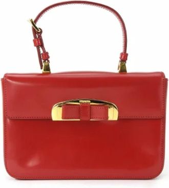 Prada Pre-owned Fabric prada-bags - Dames - Vintage Handtas - Rood - ONE Size - Leer - Vintage