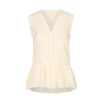 Chlo&eacute; Dames, Tops, Wit, Maat: XS Katoen