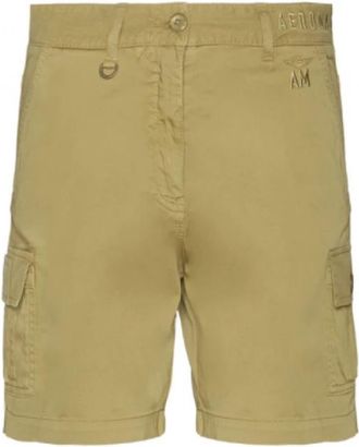 Aeronautica Short Shorts - Dames - Bermuda - Beige - XS - Katoen - Korte Broeken