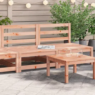 vidaXL Vidaxl - Sof&aacute;s Jard&iacute;n Sin Reposabrazos 2 Uds Madera Douglas 70x70x67 Cm