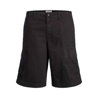 Jack & Jones Jack And Jones Heren Getailleerde Cargo Shorts van katoenmix (Zwart)