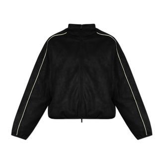 Fear of God Signature Modern Track Jacket - Heren - Vesten met rits - Zwart - XS - Su&egrave;de - Hoodies & sweatvesten