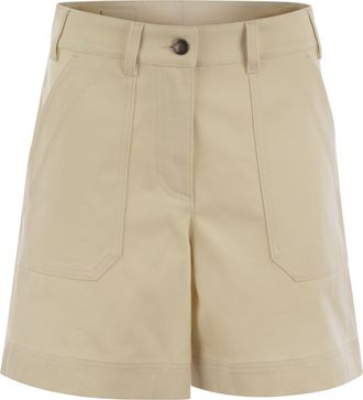 Moncler Cotton Gabardine Shorts
