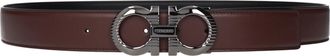 Ferragamo Herens Riem Bruin/Zwart Leer