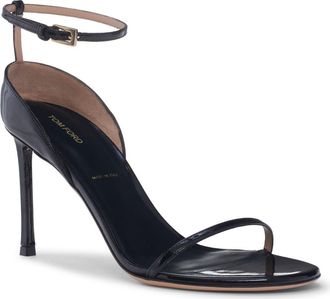 Tom Ford Vertigo Ankle Strap Sandal in Naa Black at Nordstrom, Size 7.5Us