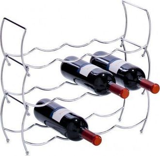ZELLER Collection Elegante Botellero De Metal Para 12 Botellas