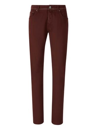 Jacob Cohen logo-embroidered jeans - men - Elastane/Cotton - 35