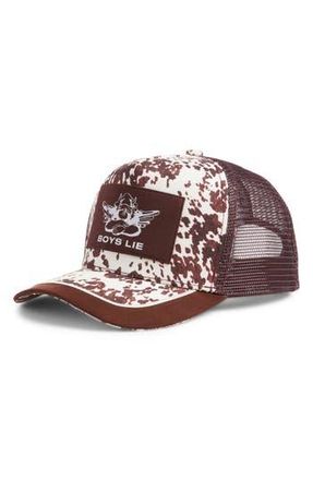 Boys Lie First Rodeo Trucker Hat in Black at Nordstrom Rack