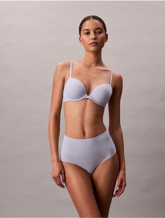 Calvin Klein Womens Invisibles High Rise Brief - Purple - XS