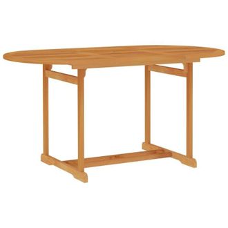 vidaXL Mesa De Jard&iacute;n De Madera Maciza De Teca 150x90x75 Cm Vidaxl