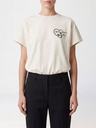 Willy Chavarria Graphic Print Cotton T-Shirt with Dropped Shoulders