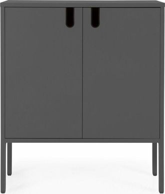 TFT Home Furniture Mobiletto 2 ante CROSS grigio