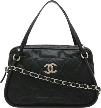 Chanel Pre-owned Wild Stitch Leren Handtas 2Way - Dames - Vintage Handtas - Zwart - ONE Size - Leer - Vintage