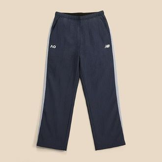 New Balance Donna Australian Open Sport Legacy Woven Pant in Blu, Nylon Intrecciato, Taglia XS