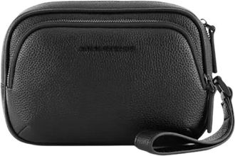 A|X Armani Exchange Crossbody Pouch - Heren - Toilettassen - Zwart - ONE Size - Katoen - Tassen