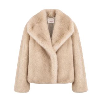 Marella Korte Bontjas - Dames - Jassen - Beige - 2XS - Jassen
