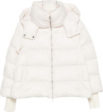 Add Short quilted down jacket