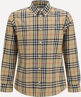 Burberry Check cotton Shirt Male L
