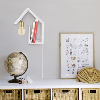 Tosel Aplique,blanco a 36xd15xp29cm