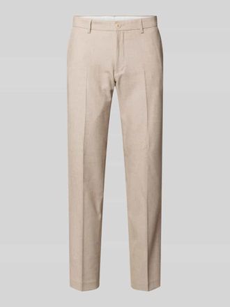 s.Oliver Black Label Regular Fit Anzughose mit Leinen-Anteil in Beige, Gr&ouml;&szlig;e 102