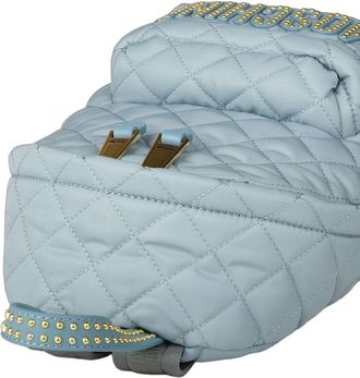Moschino Womens Backpack Light Blue Polyamide