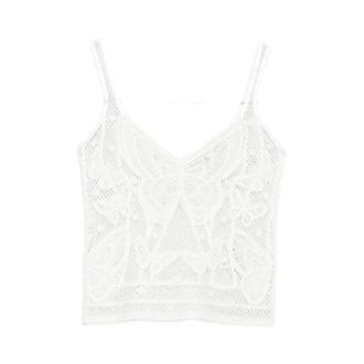 Blumarine Sleeveless Tops, female, White, Size: XS Sleeveless Top