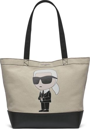 Karl Lagerfeld Cannes Tote in Black/black Multi at Nordstrom