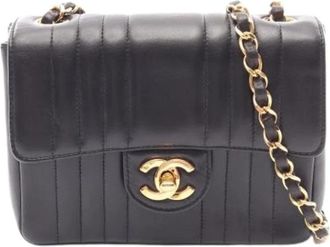 Chanel Pre-owned Vintage Schoudertas - Dames - Vintage Schoudertas - Zwart - ONE Size - Leer - Vintage