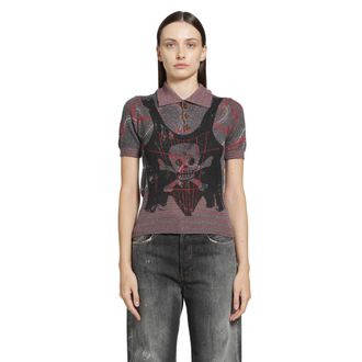 Vivienne Westwood Trompe LOeil Knit Polo Shirt
