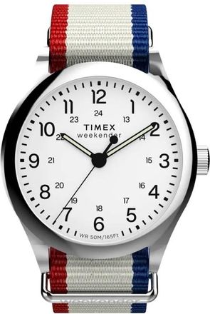 Timex Weekender Quartz White Dial Mens Watch TW2Y15500