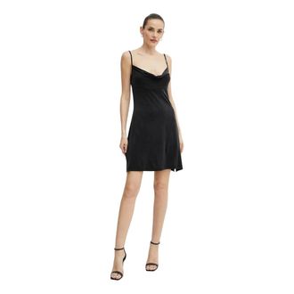 Versace Jeans Couture Vestido Corto Acampanado - Dresses - Mujer - Negro - L