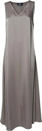 Max Mara Abito con scollo a V - Grigio