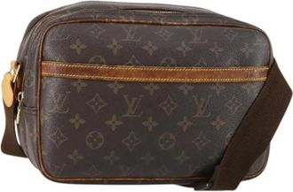 Louis Vuitton Pre-owned Canvas Crossbody Tas - Dames - Vintage Schoudertas - Bruin - ONE Size - Vintage