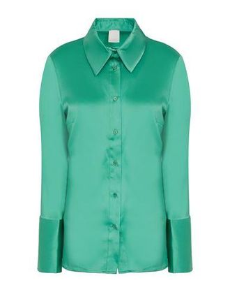 8 by YOOX STRETCH SILK-SATIN SHIRT