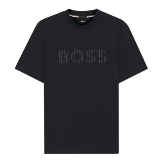HUGO BOSS Hugo, T-Shirts, male, Blue, Size: XL T-Shirt manica corta logata