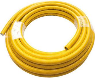MBM Tubo Flexible De Acero Inoxidable Uniroll De 20 M. 1/2 Recubierto Para Gas, Norma Uni En 15266