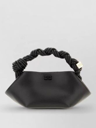 Ganni bou mini leather clutch bag