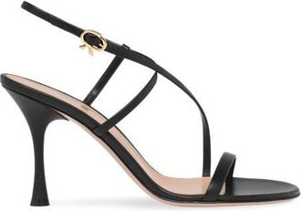 Gianvito Rossi Ascent Sandal in Black Calf at Nordstrom, Size 39.5