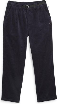 Puma Mens Navy Velvet Pants Mmq Corduroy, Marine, S