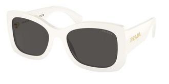 Prada PR A08SF Asian Fit 1425S0 Womens Sunglasses White Size 57