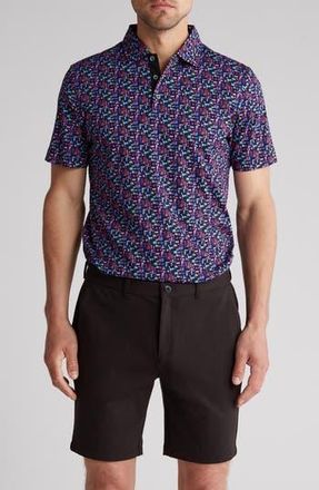 Bugatchi Short Sleeve Polo in Orchid at Nordstrom Rack, Size Small